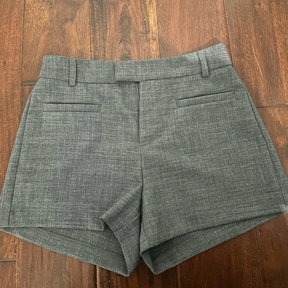 Stradivarius High Waist Gray Women's Shorts